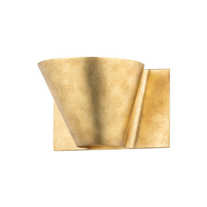 Hudson Valley Lighting Reeve Wall Sconce in Vintage Gold Leaf 5600-VGL