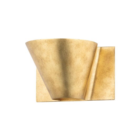 Hudson Valley Lighting Reeve Wall Sconce in Vintage Gold Leaf 5600-VGL