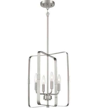 Craftmade Stowe Foyer 4  Light in Brushed Polished Nickel 56034-BNK