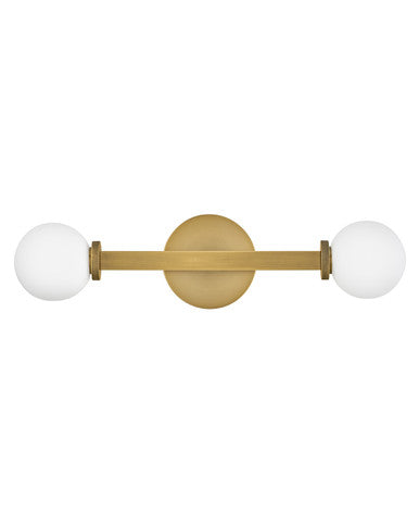 Hinkley Lightng Audrey Bath Two Light Vanity in Heritage Brass 56052HB-LL