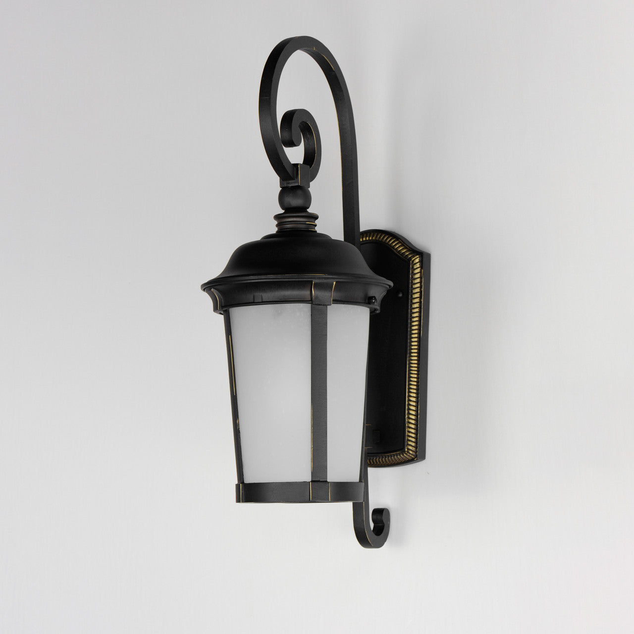 Maxim Dover LED 1-Light Outdoor Wall Lantern in Bronze 56093FSBZ