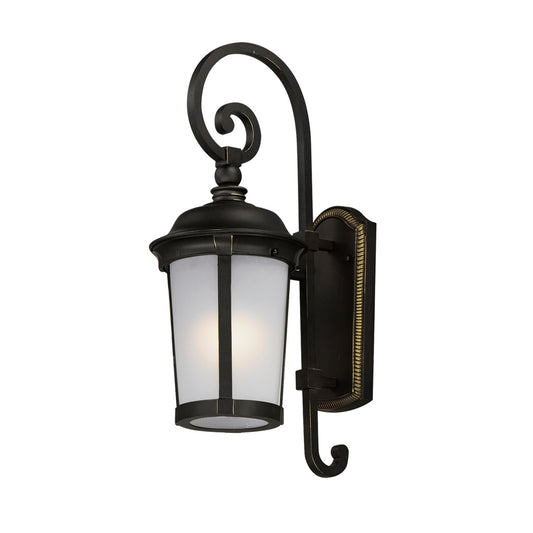 Maxim Dover LED 1-Light Outdoor Wall Lantern in Bronze 56093FSBZ