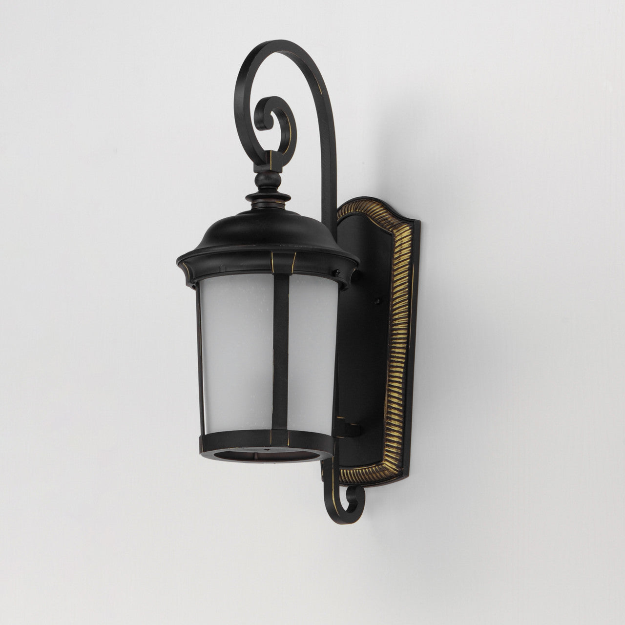 Maxim Dover LED 1-Light Outdoor Wall Lantern in Bronze 56094FSBZ