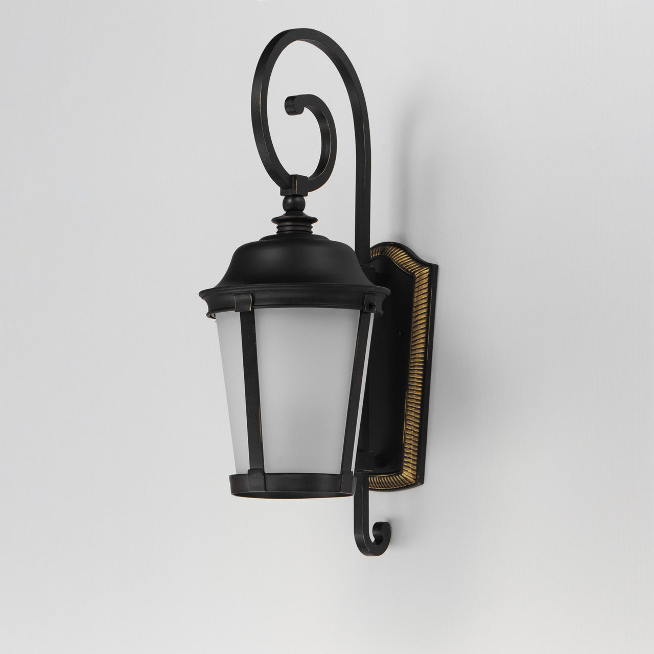 Maxim Dover LED 1-Light Outdoor Wall Lantern in Bronze 56095FSBZ