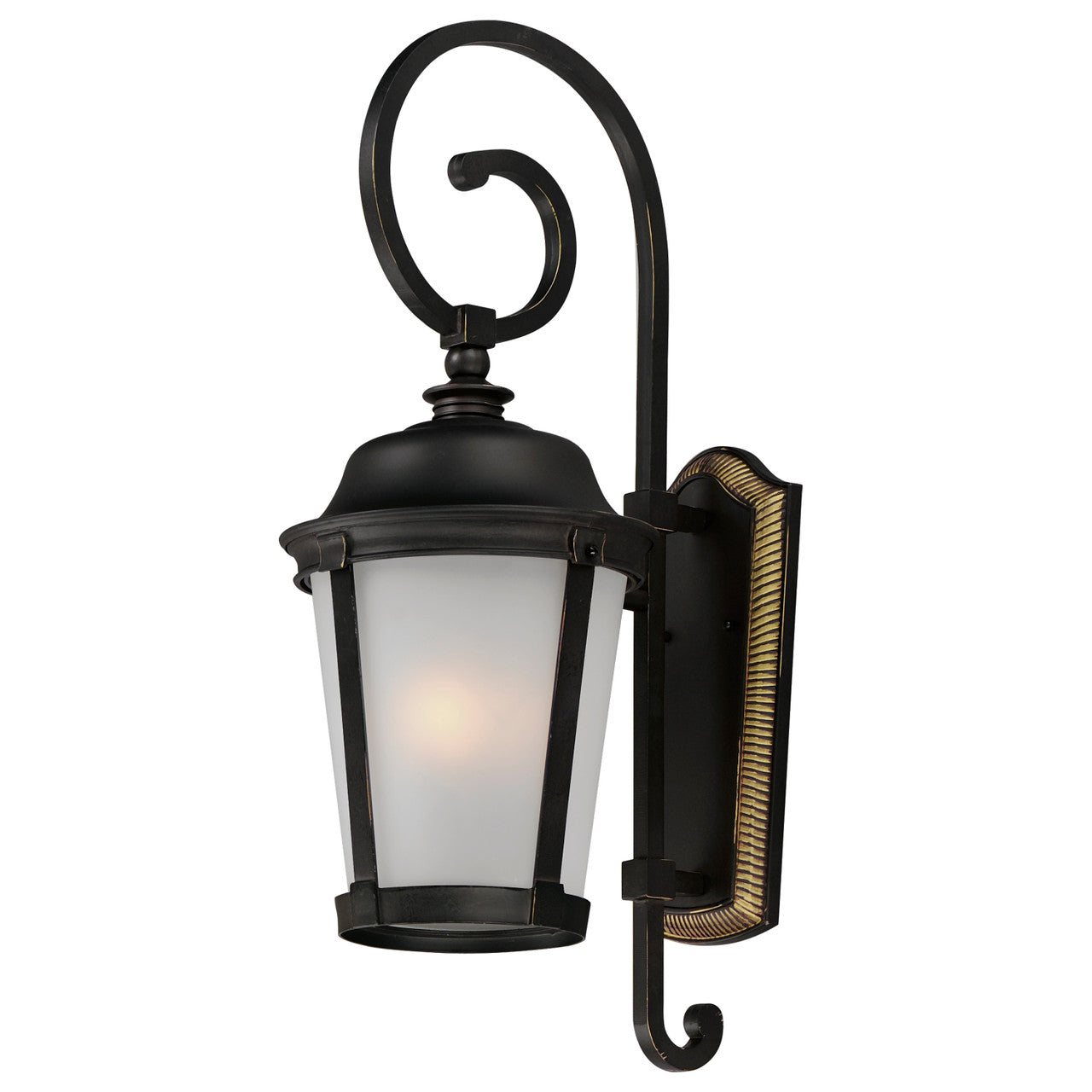 Maxim Dover LED 1-Light Outdoor Wall Lantern in Bronze 56095FSBZ