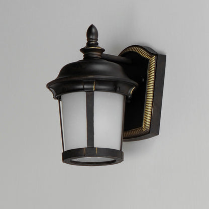 Maxim Dover LED 1-Light Outdoor Wall Lantern in Bronze 56096FSBZ