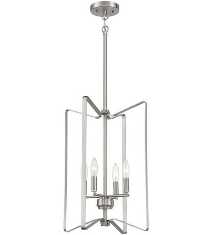 Craftmade Shayna Foyer 4  Light in Brushed Polished Nickel 56134-BNK