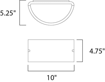 Maxim Zenith LED 1-Light Wall Sconce in Architectural Bronze 56197WTABZ