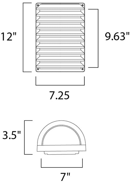 Maxim Zenith LED 1-Light Wall Sconce in Architectural Bronze 56222WTABZ