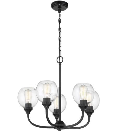 Craftmade Glenda Chandelier 5  Light  Flat Black in Flat Black 56225-FB