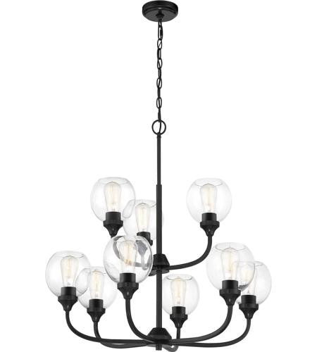 Craftmade Glenda Chandelier 9  Light  Flat Black in Flat Black 56229-FB