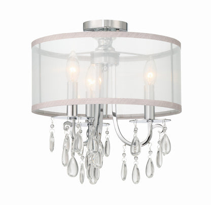 Crystorama Hampton 3 Light Polished Chrome Ceiling Mount 5623-CH_CEILING