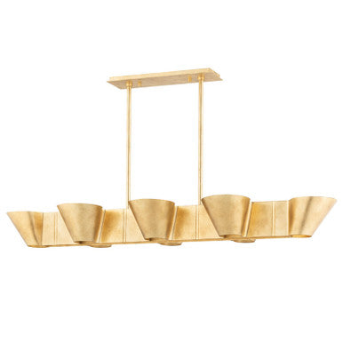 Hudson Valley Lighting Reeve Linear in Vintage Gold Leaf 5652-VGL