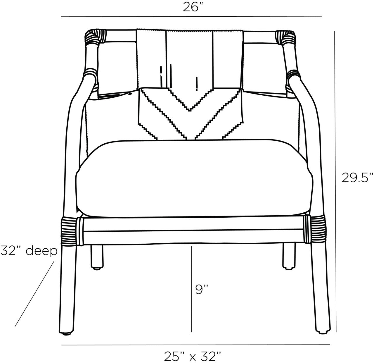 Arteriors Home Newton Lounge Chair 5672