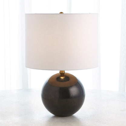 Global Views Marble Sphere Lamp in Black 8.82975