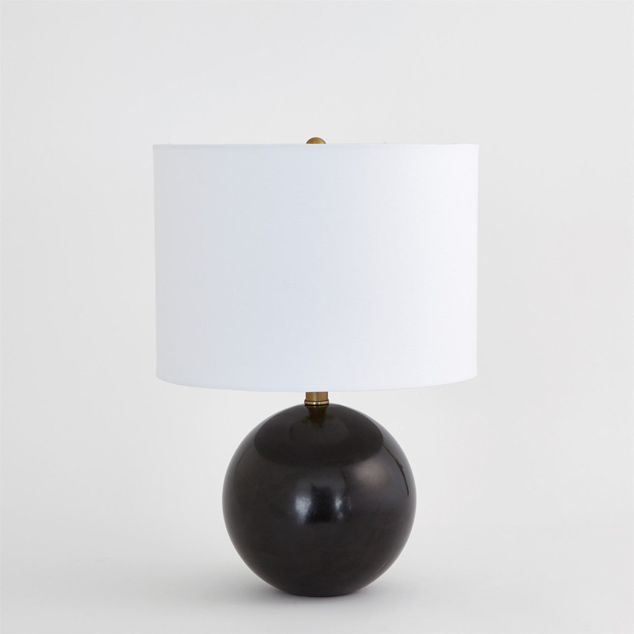 Global Views Marble Sphere Lamp in Black 8.82975