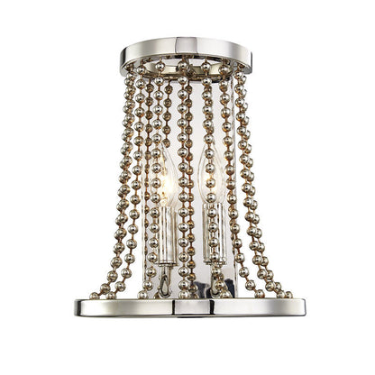 Hudson Valley Lighting Spool Wall Sconce in Polished Nickel 5700-PN