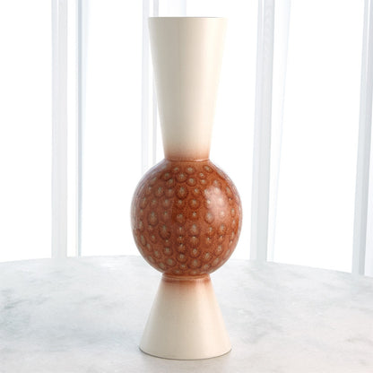 Global Views Low Orb Vase-Sunset Dots 1.10799