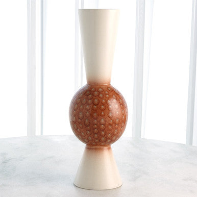 Global Views Low Orb Vase-Sunset Dots 1.10799