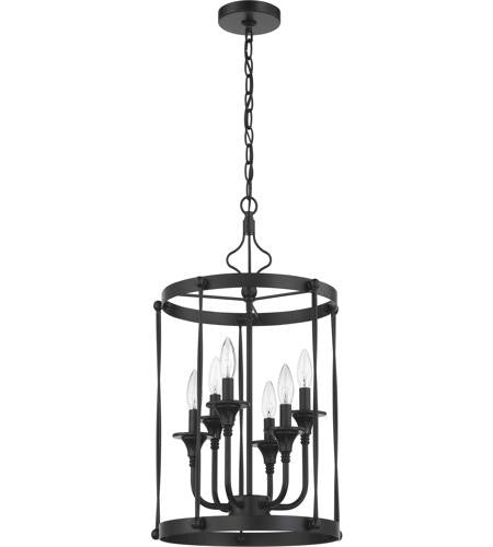 Craftmade Jolenne 6 Light Cage Foyer Pendant in Flat Black 57036-FB