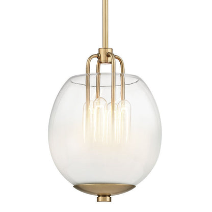 Hudson Valley Lighting Sawyer Pendant in Aged Brass 5709-AGB