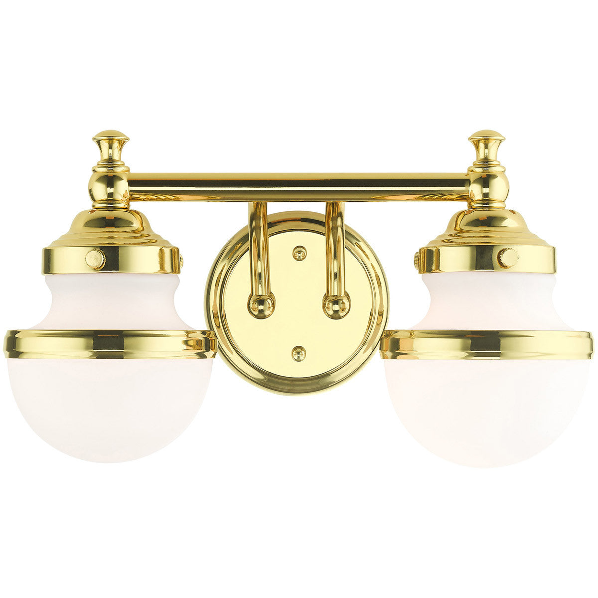 Livex Lighting Oldwick Collection 2 Lt Polished Brass Bath Vanity in Polished Brass 5712-02