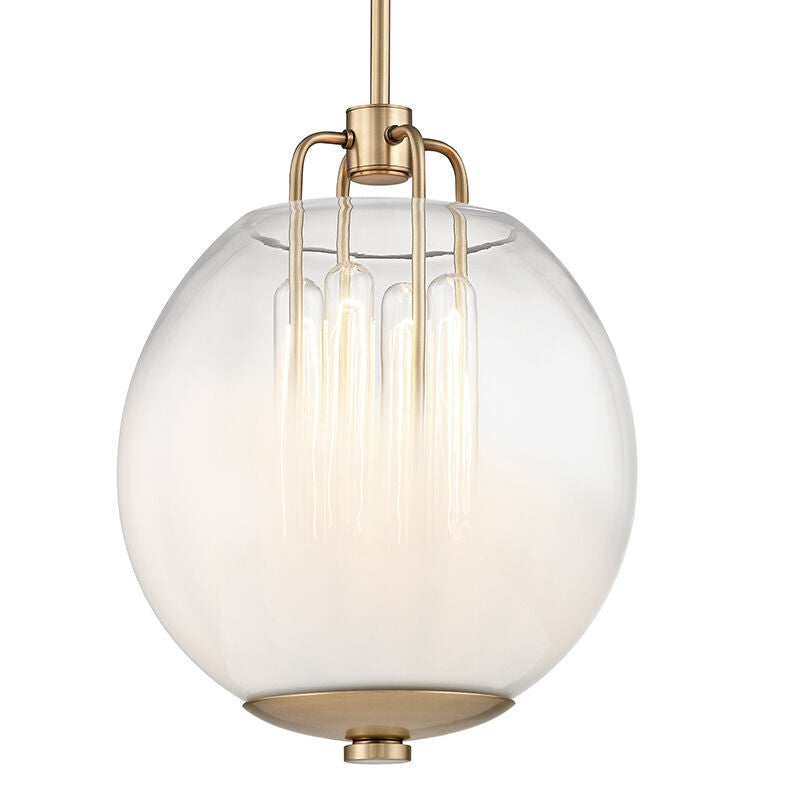 Hudson Valley Lighting Sawyer Pendant in Aged Brass 5712-AGB