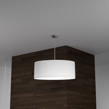 Dainolite 3 Light Drum Pendant with White Shade and Diffuser 572210-SC-WH