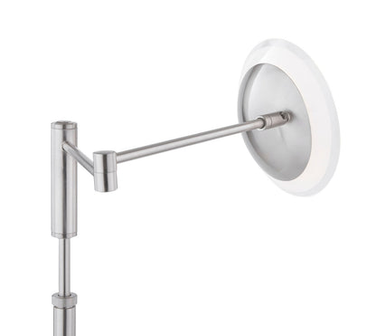 Arnsberg Meran Turbo Table Lamp in Satin Nickel 572310107