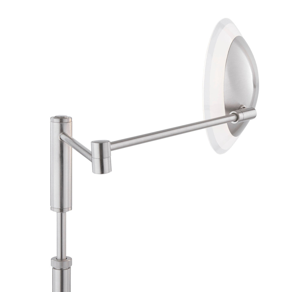 Arnsberg Meran Turbo Table Lamp in Satin Nickel 572310107