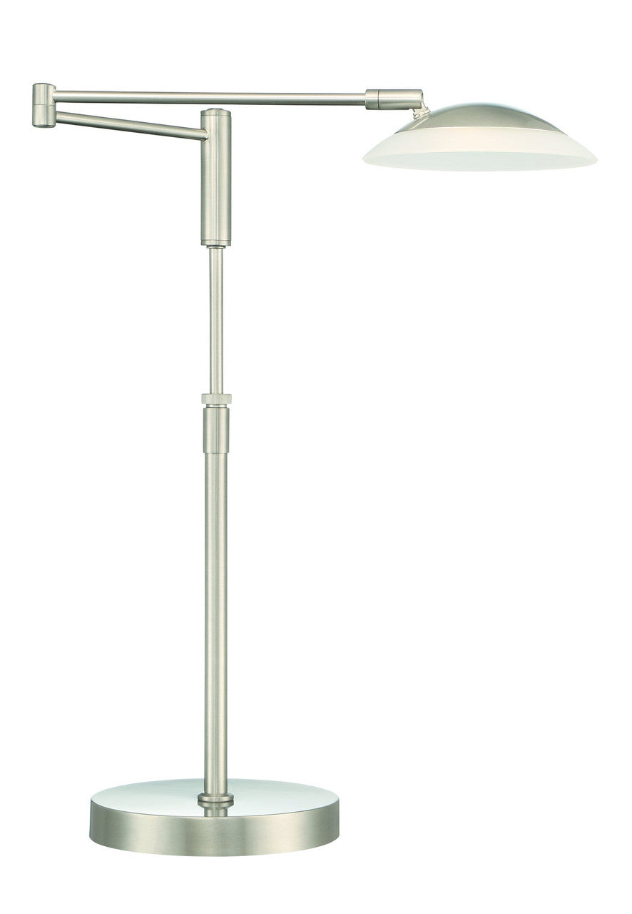 Arnsberg Meran Turbo Table Lamp in Satin Nickel 572310107