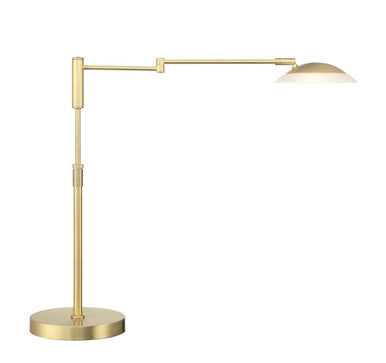 Arnsberg Meran Turbo Table Lamp in Satin Brass 572310108