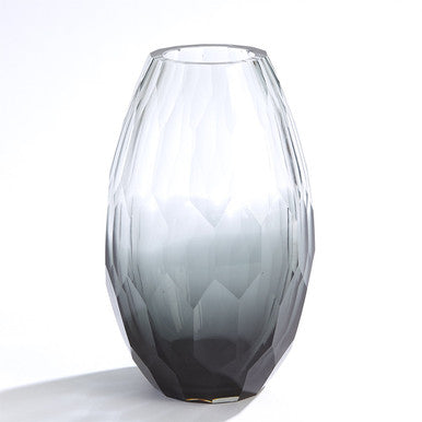 Global Views Prism Vase-Grey-Large 7.80671