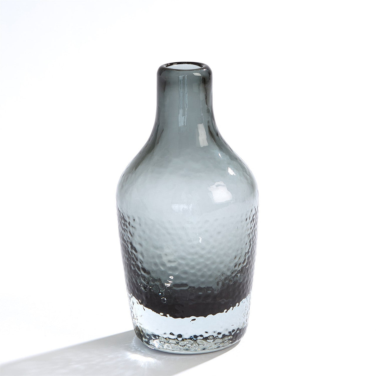 Global Views Studio A Home Pebble Bottom Glass Bottle-Grey-Small 7.80675