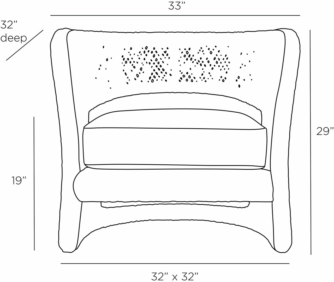 Arteriors Home Palmeda Lounge Chair 5751