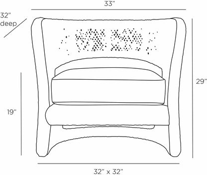 Arteriors Home Palmeda Lounge Chair 5751