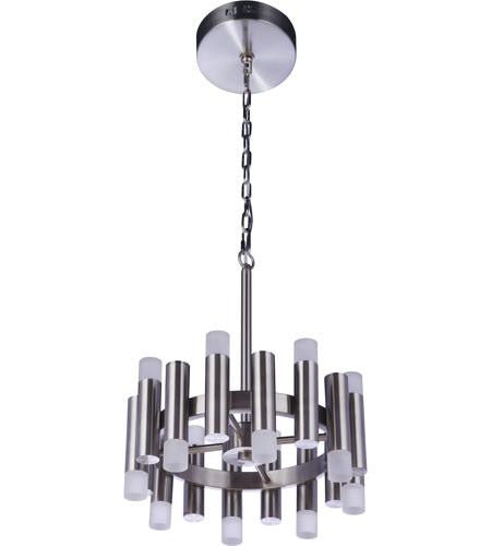 Craftmade Simple Lux 16 Light LED Chandelier in Brushed Polished Nickel 57516-BNK-LED