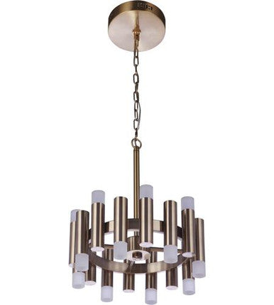 Craftmade Simple Lux 16 Light LED Chandelier in Satin Brass 57516-SB-LED