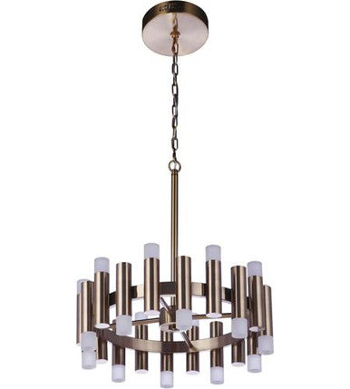 Craftmade Simple Lux 20 Light LED Chandelier in Satin Brass 57520-SB-LED