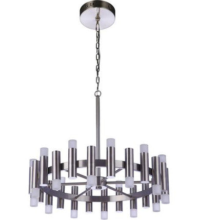 Craftmade Simple Lux 24 Light LED Chandelier in Brushed Polished Nickel 57524-BNK-LED