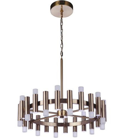 Craftmade Simple Lux 24 Light LED Chandelier in Satin Brass 57524-SB-LED