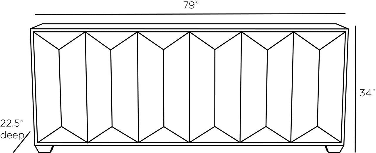 Arteriors Home Sapphire Credenza 5755