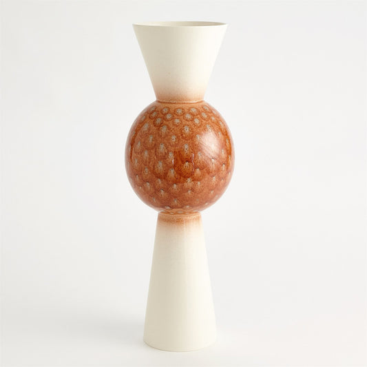 Global Views Upper Orb Vase-Sunset Dots 1.10798