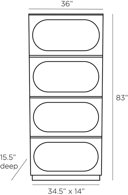 Arteriors Home Reinhardt Bookcase 5765