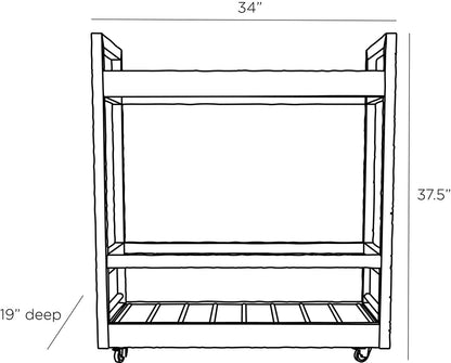 Arteriors Home Prosper Bar Cart 5768