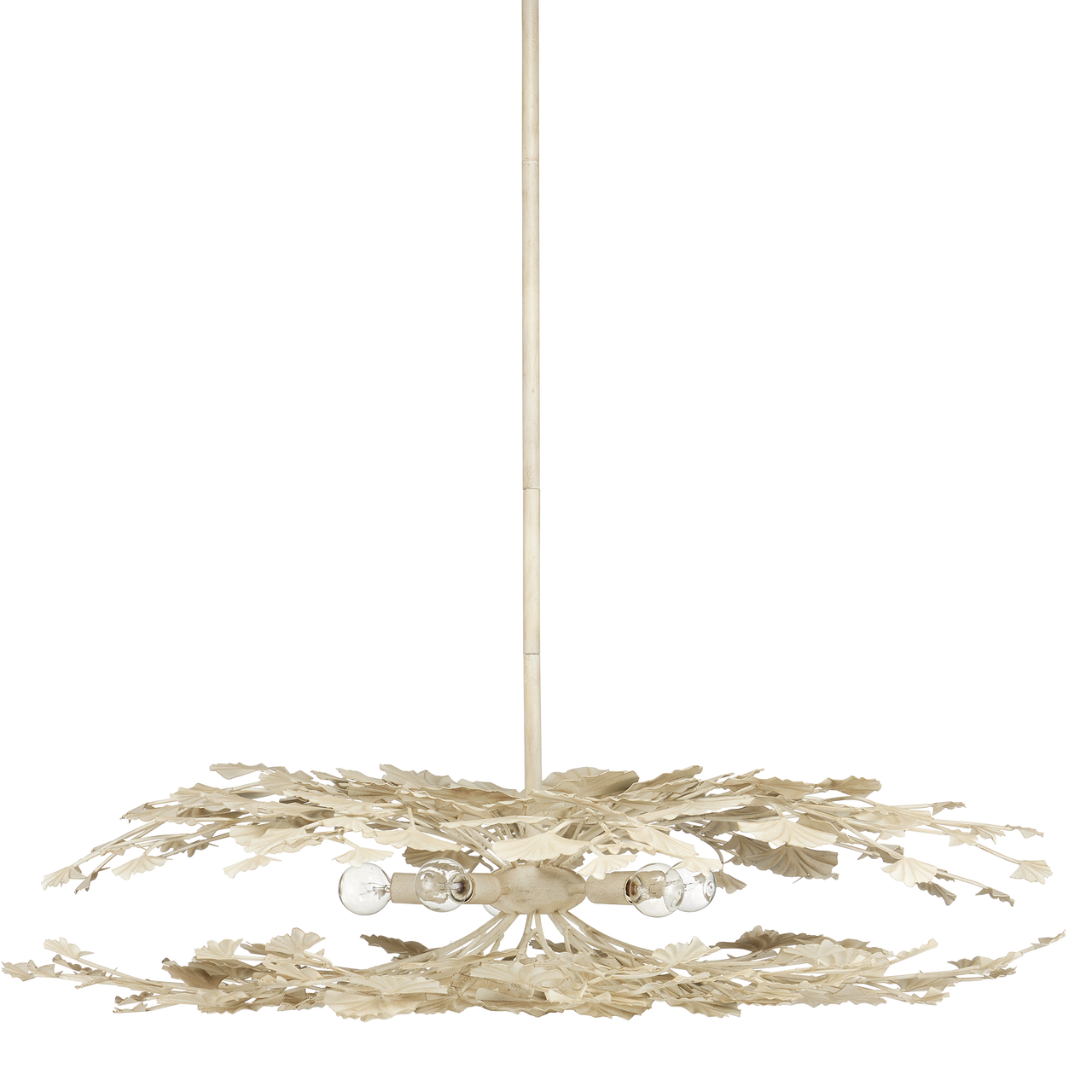 Currey & Co. Maidenhair Cream Semi-Flush Mount 9000-1108