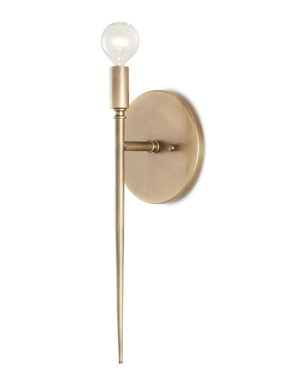 Currey & Co. Bel Canto Brass Wall Sconce 5800-0007