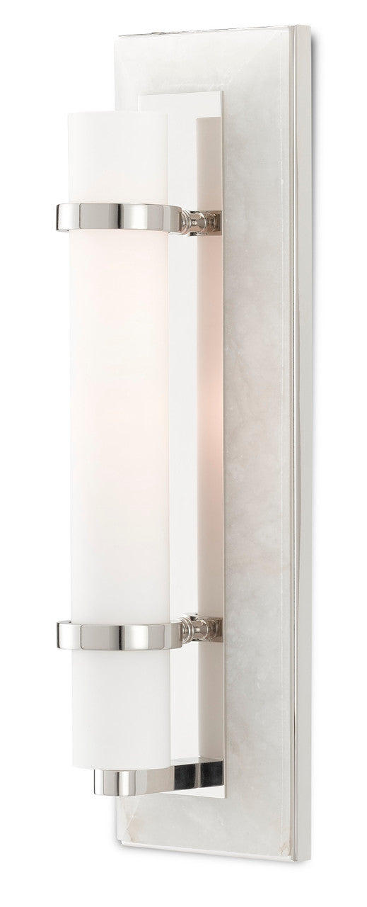 Currey & Co. Bruneau Nickel Wall Sconce 5800-0017