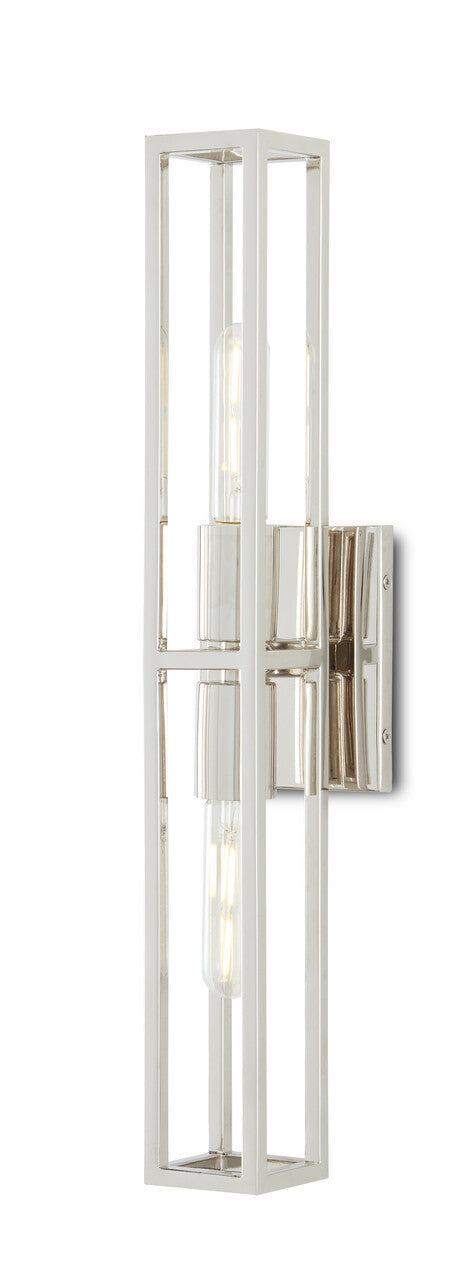 Currey & Co. Bergen Nickel Wall Sconce 5800-0020