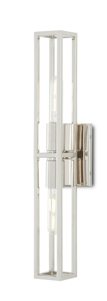 Currey & Co. Bergen Nickel Wall Sconce 5800-0020